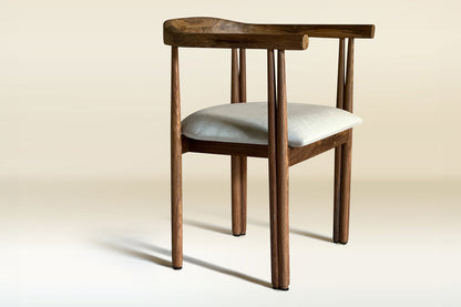 Duet Cushioned Chair-Rosewood