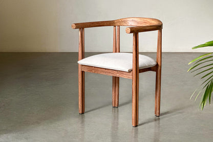 Duet Cushioned Chair-Rosewood
