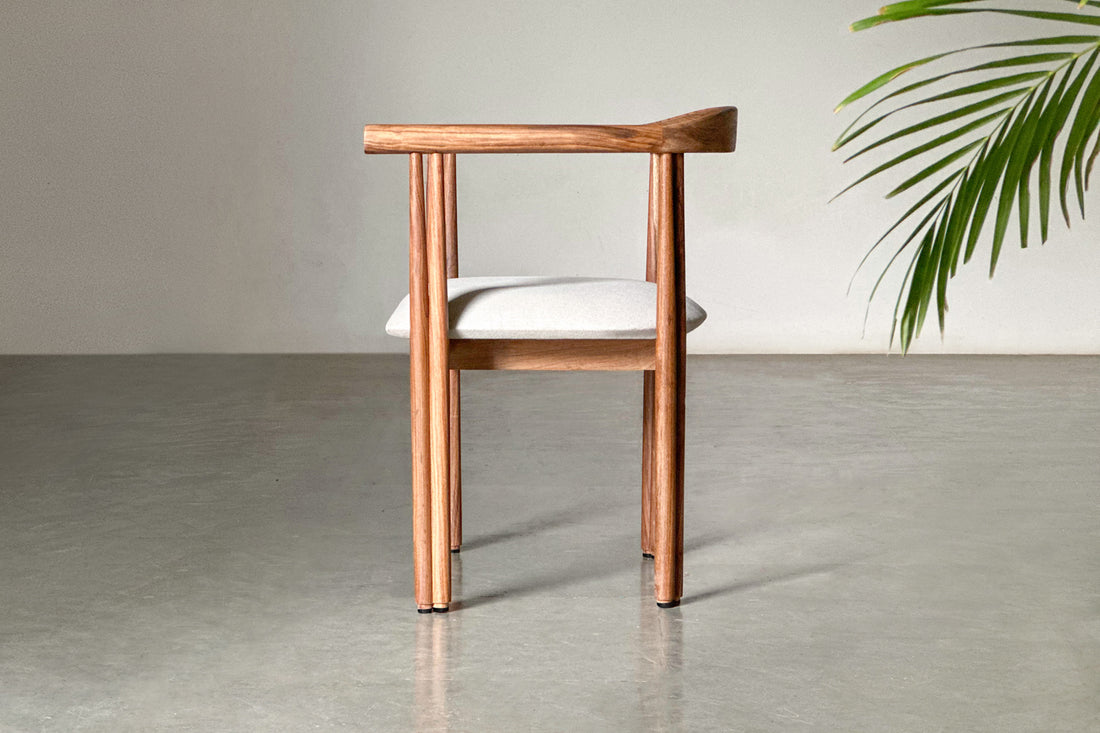 Duet Cushioned Chair-Rosewood
