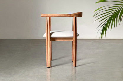 Duet Cushioned Chair-Rosewood