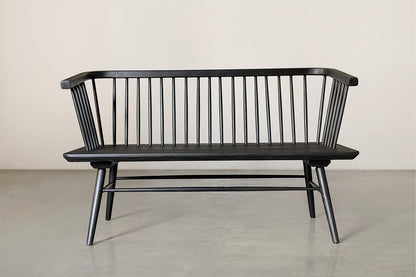 Arco Bench-Black Stained White Ash