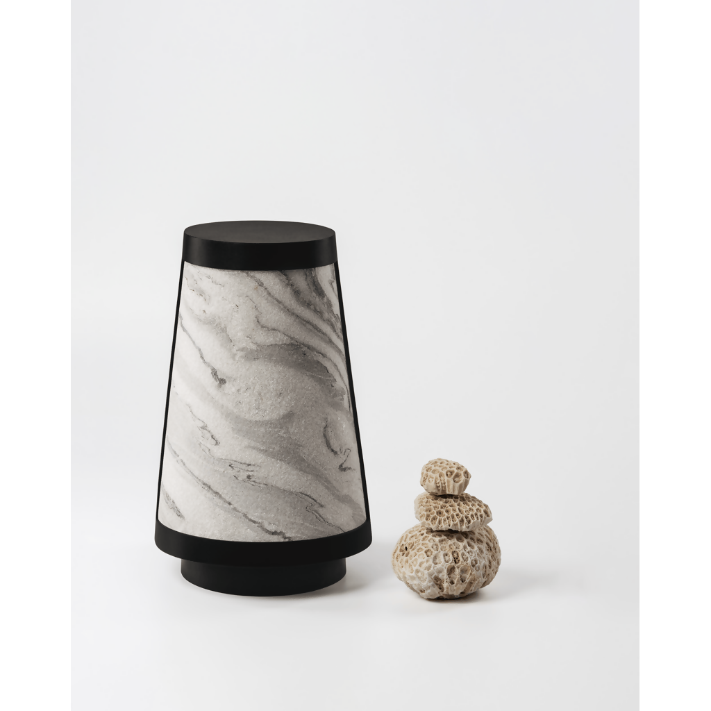 Nora Table Lamps in Zebra Marble finish small (1)