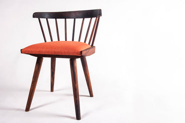 Windsor Low Back Cushioned Chair-Rosewood