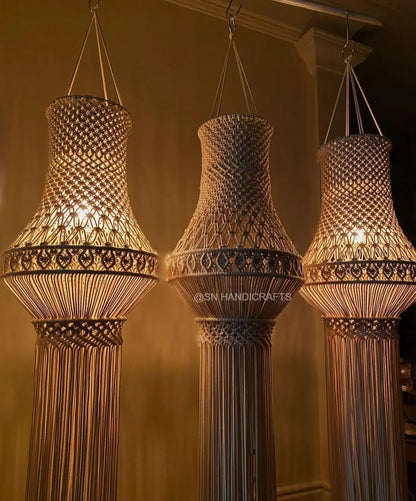 Luxury Handmade Macrame Chandelier Lamp Shade