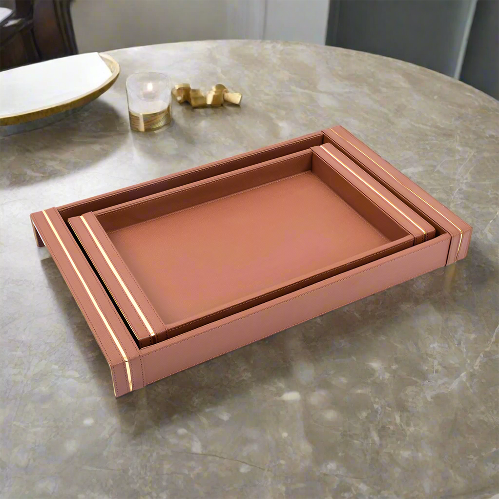 Midnight Rectangle Serving Tray Set of 2