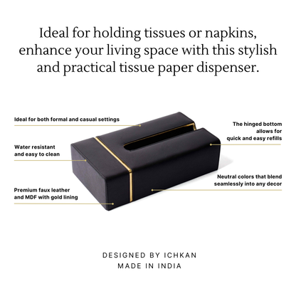 Midnight Rectangle Tissue Box