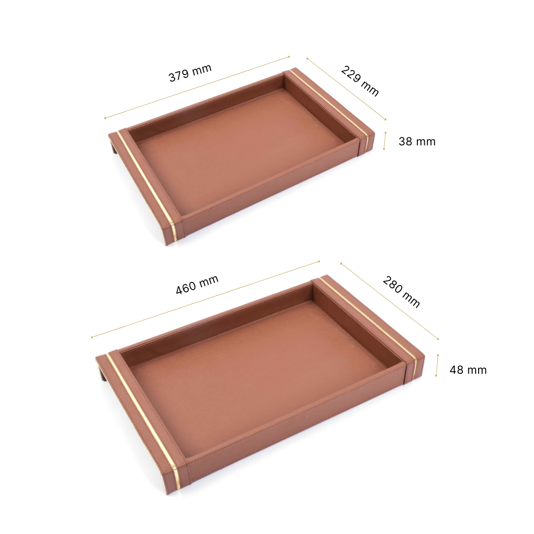 Midnight Rectangle Serving Tray Set of 2