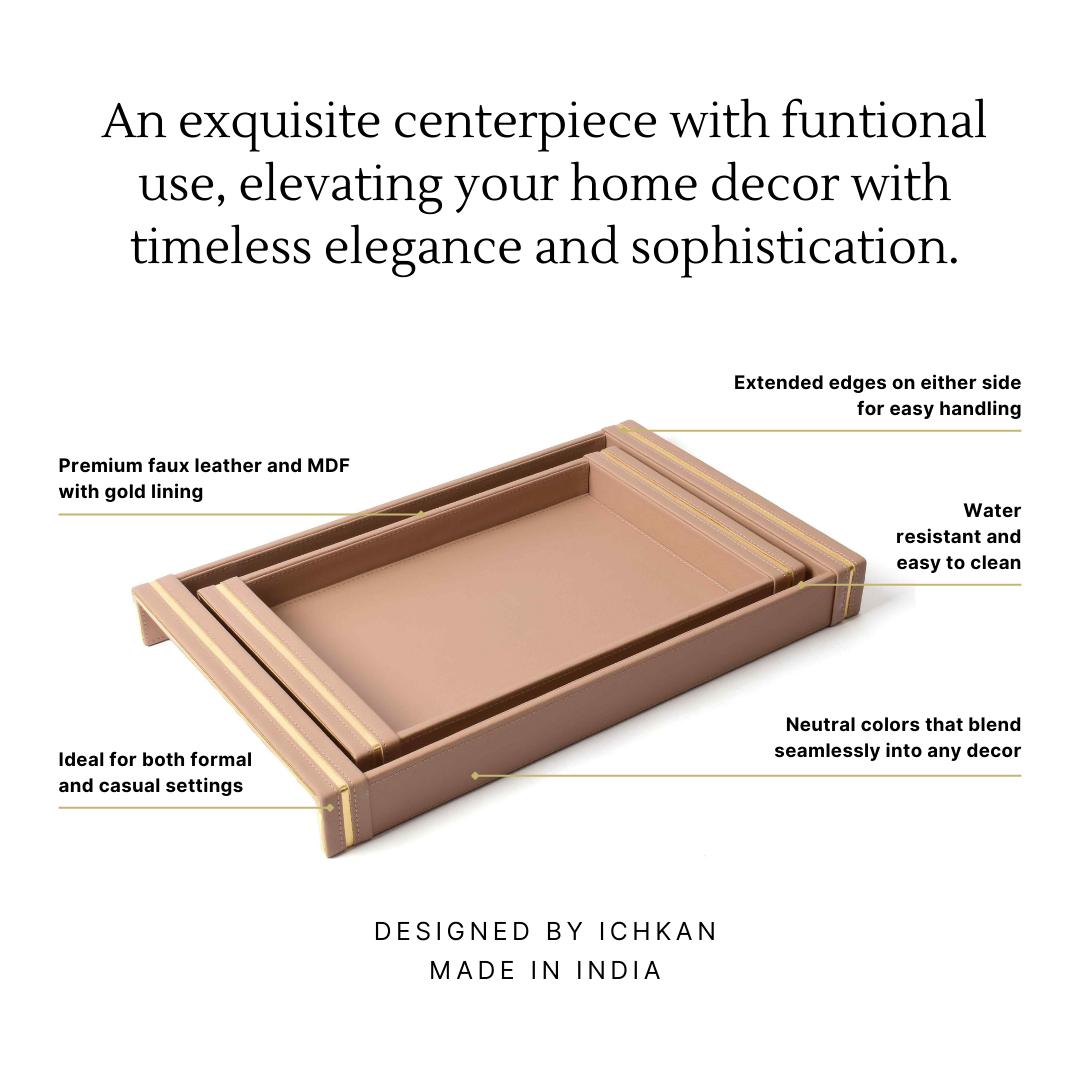 Midnight Rectangle Serving Tray Set of 2