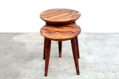 Nested Orbit Side Tables-Rosewood