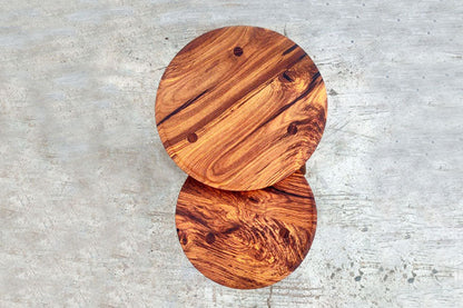 Nested Orbit Side Tables-Rosewood