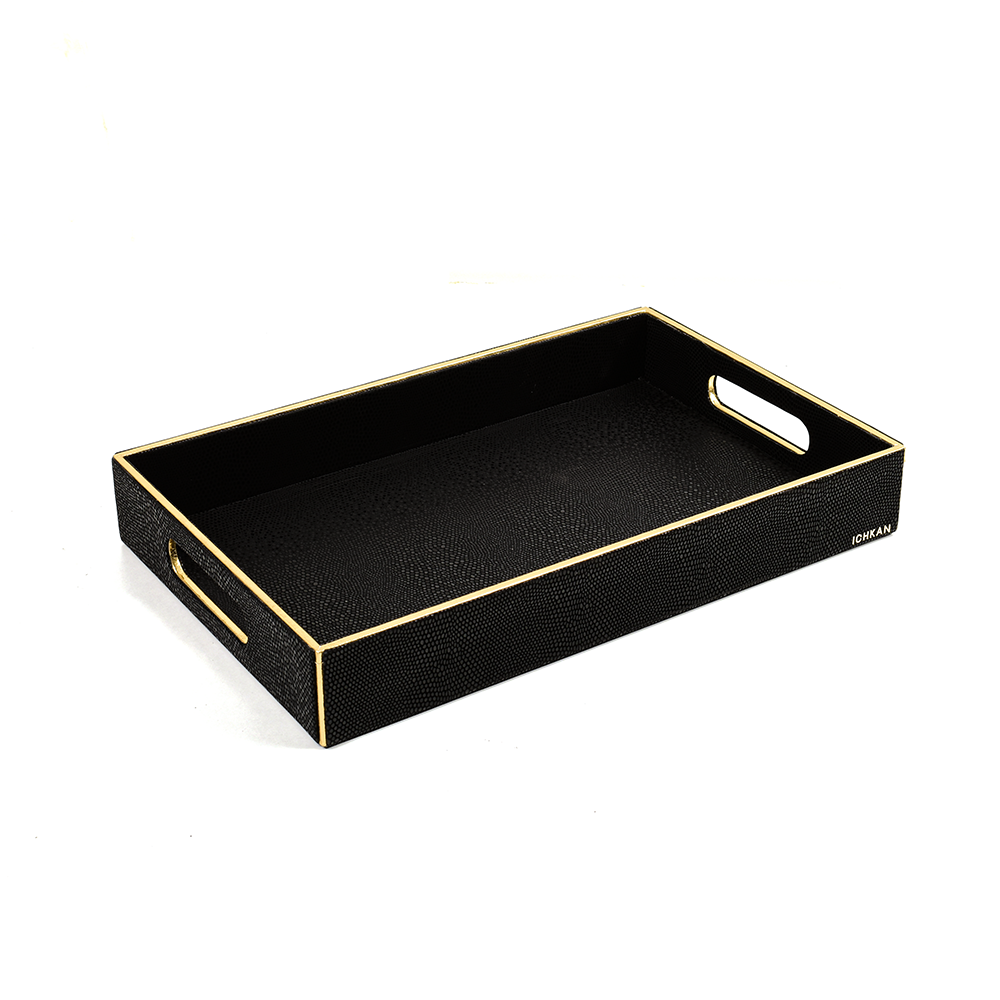 Serpentine Rectangle Tray Set of 2