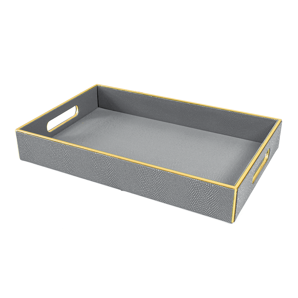 Serpentine Rectangle Tray Set of 2