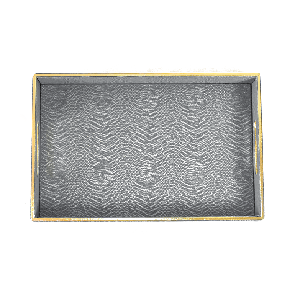 Serpentine Rectangle Tray Set of 2
