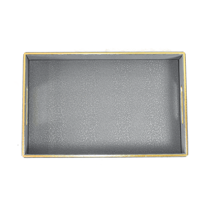 Serpentine Rectangle Tray Set of 2
