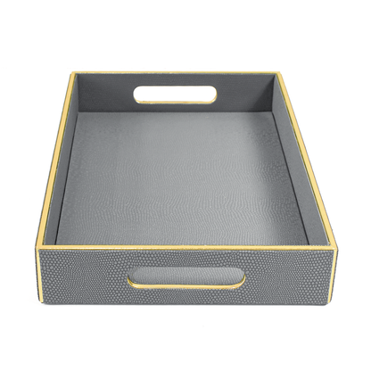Serpentine Rectangle Tray Set of 2