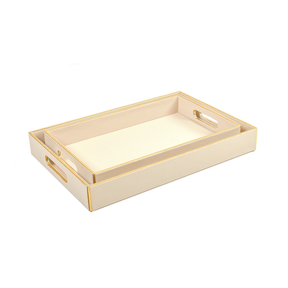 Serpentine Rectangle Tray Set of 2