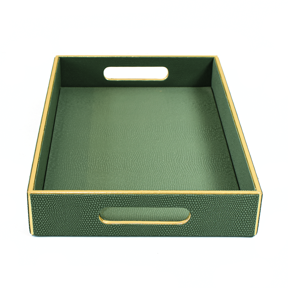 Serpentine Rectangle Tray Set of 2