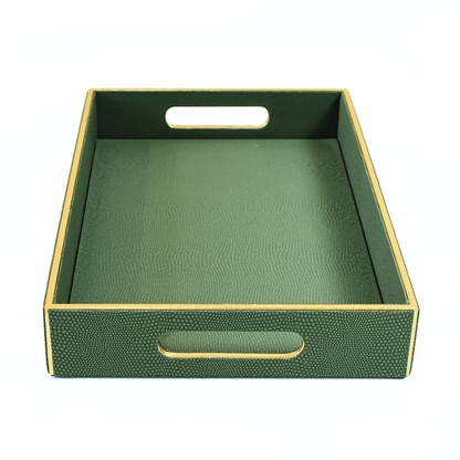 Serpentine Rectangle Tray Set of 2