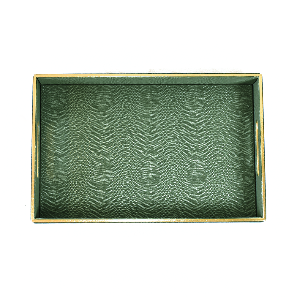 Serpentine Rectangle Tray Set of 2