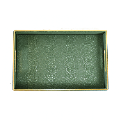 Serpentine Rectangle Tray Set of 2