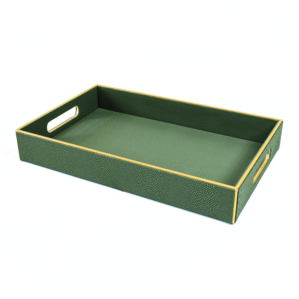 Serpentine Rectangle Tray Set of 2