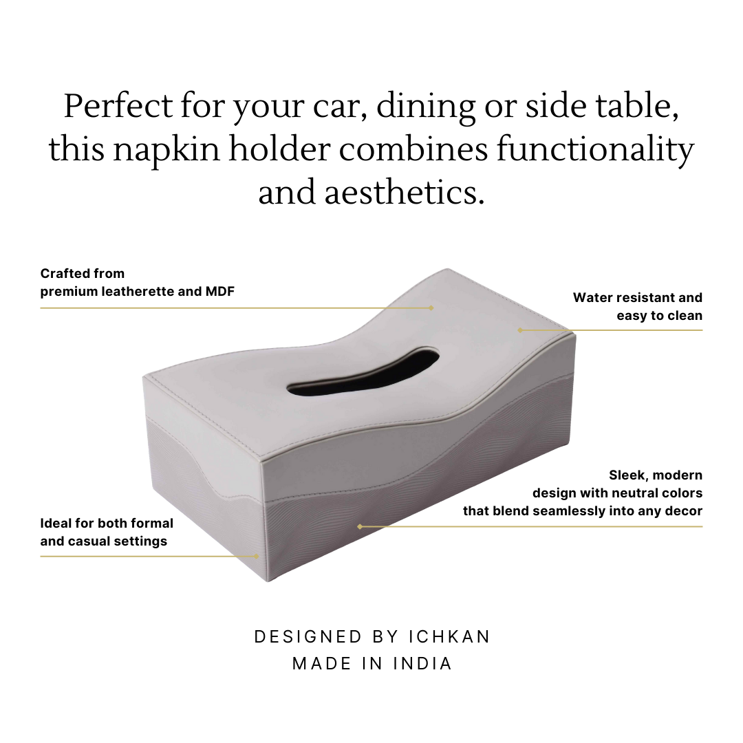 Wave Rectangle Tissue Box