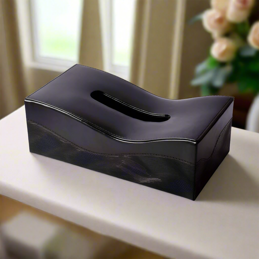 Wave Rectangle Tissue Box